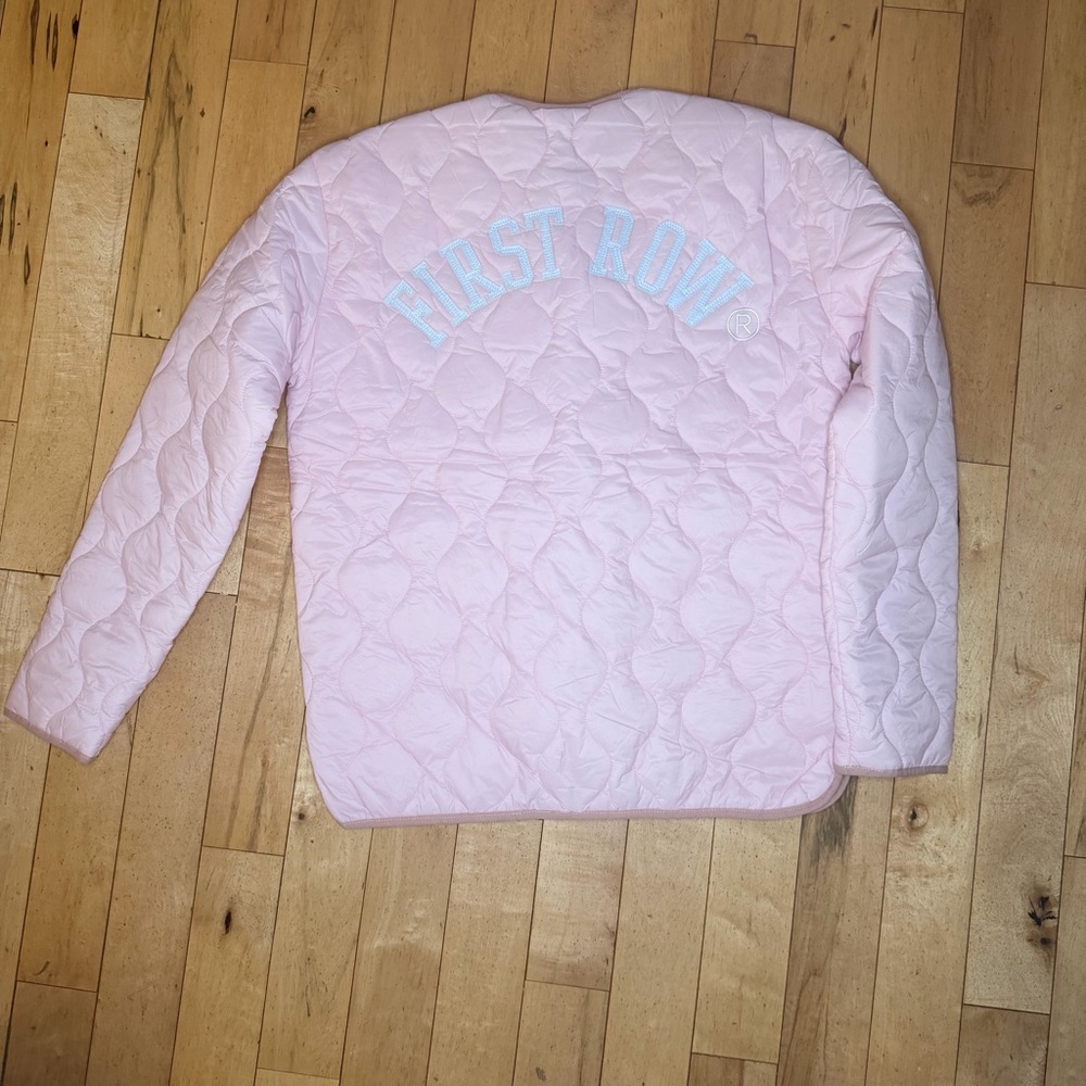 FIRST ROW DENIM KEEP THINGS SIMPLE QUILTED LINER JACKET Pink M - Picture 2 of 8